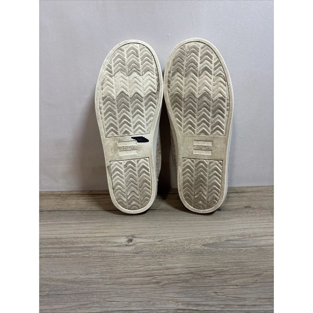 Girls 3‎ TOMS Peach Shiny Casual Shoe Sneaker